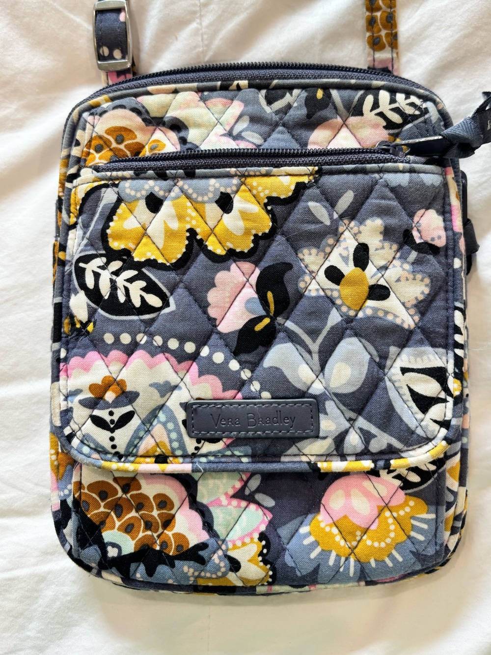 VERA BRADLEY Charmont Meadow Mini Hipster Crossbody Adjustable Strap Pockets